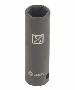 Kobalt Impact Sockets & Impact Socket Sets Standard (SAE) 1/2-in Drive 5/8-in 6-Point Impact Socket