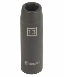 Kobalt Impact Sockets & Impact Socket Sets Metric 1/2-in Drive 13mm 6-Point Impact Socket