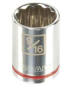 Kobalt Sockets & Socket Sets Standard (SAE) 3/8-in Drive 12-point 9/16-in Shallow Socket