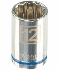 Kobalt Sockets & Socket Sets Metric 3/8-in Drive 12-point 12-mm Shallow Socket