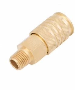 Kobalt Air Compressor Fittings Brass NPT Coupler (M) 1/4-in Universal