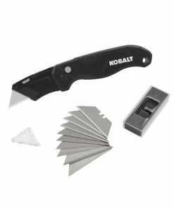 Kobalt Utility Knives Speed Release 10-Blade Folding Utility Knife with On Tool Blade Storage