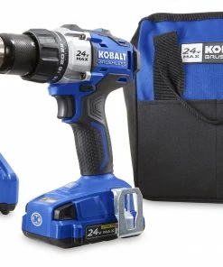 Kobalt Drills 24-volt Max 1/2-in Brushless Cordless Drill (1-Battery Included and Charger Included)