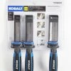Kobalt Chisel Sets Side Strike Chisel Set 3-Pack Woodworking Chisels Set