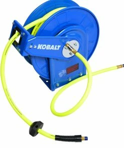 Kobalt Air Compressor Hoses 3/8-in 50-ft Poly Hybrid Air Hose with Retractable Hose Reel 10 Kobalt Air Compressor Hoses 3/8-in 50-ft Poly Hybrid Air Hose with Retractable Hose Reel -Cheap Kobalt Store 07744302