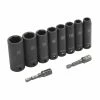 Kobalt Impact Sockets & Impact Socket Sets 10-Piece Metric 3/8-in Drive Set 6-Point Impact Socket Set