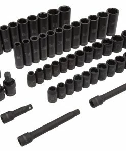 Kobalt Impact Sockets & Impact Socket Sets 55-Piece Standard (SAE) and Metric Combination 1/2-in Drive Set 6-Point Impact Socket Set
