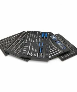 New Release 3 Kobalt Mechanics Tool Sets 300-Piece Standard (SAE) and Metric Combination Polished Chrome Mechanics Tool Set (1/4-in; 3/8-in)