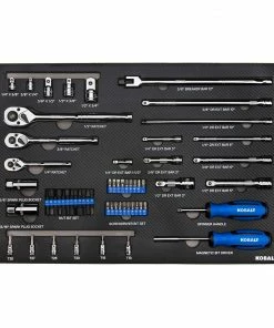 Kobalt Mechanics Tool Sets 300-Piece Standard (SAE) and Metric Combination Polished Chrome Mechanics Tool Set (1/4-in; 3/8-in) -Cheap Kobalt Store 08236283