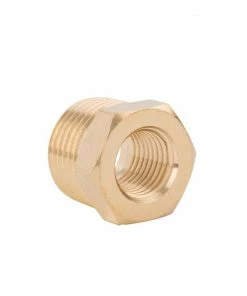 Kobalt Air Compressor Fittings NPT Brass Bushing Adapter 1/2-in (M) x 1/4-in (F) -Cheap Kobalt Store 08614859