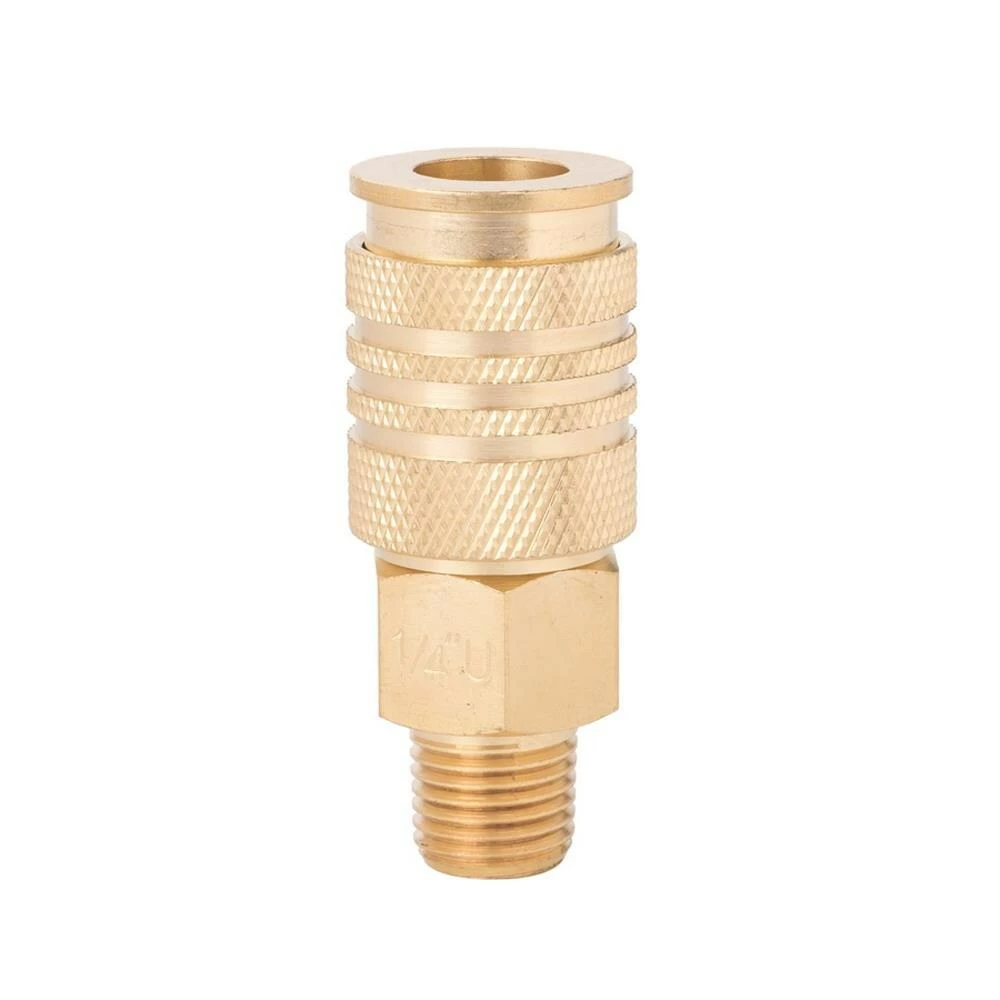 Kobalt Air Compressor Fittings Brass NPT Coupler (M) 1/4-in Universal 5 Kobalt Air Compressor Fittings Brass NPT Coupler (M) 1/4-in Universal - Image 5