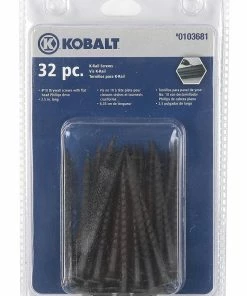Kobalt Slatwall & Rail Storage Systems 32-Piece 2.5-in Black Phosphate Steel Multipurpose Accessory Kit -Cheap Kobalt Store 08776826