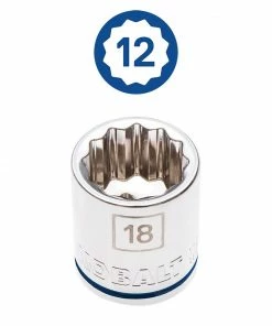 Kobalt Mechanics Tool Sets 24-Piece Standard (SAE) and Metric Combination Polished Chrome Mechanics Tool Set (3/8-in) -Cheap Kobalt Store 08797753