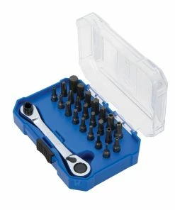 Kobalt Mechanics Tool Sets 24-Piece Standard (SAE) and Metric Combination Polished Chrome Mechanics Tool Set