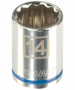 Kobalt Sockets & Socket Sets Metric 1/2-in Drive 12-point 14-mm Shallow Socket
