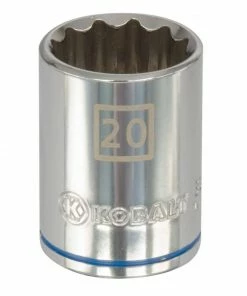 Kobalt Sockets & Socket Sets Metric 1/2-in Drive 12-point 20-mm Shallow Socket