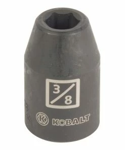 Kobalt Impact Sockets & Impact Socket Sets -Piece Standard (SAE) 1/2-in Drive 3/8-in 6-Point Impact Socket