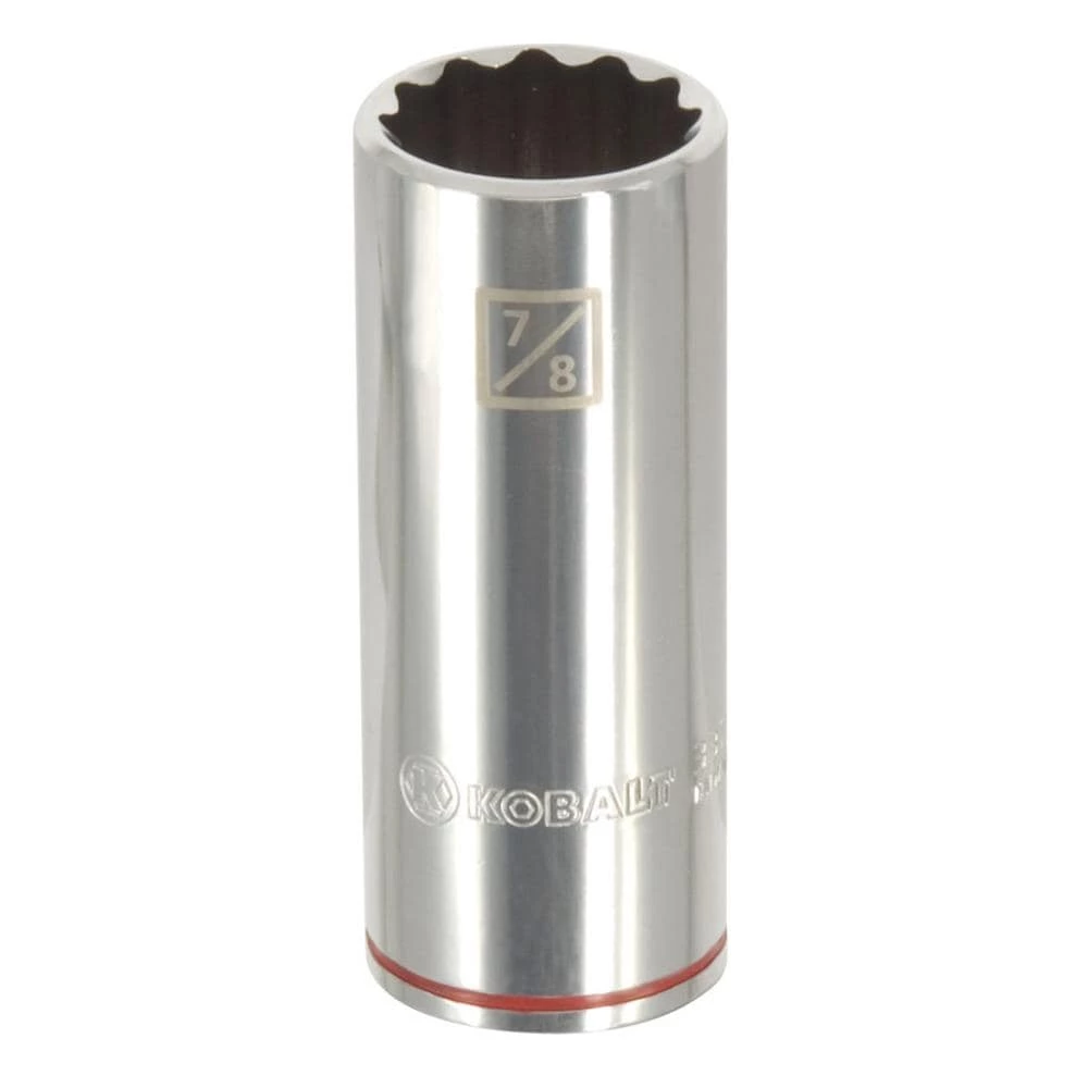 Kobalt Sockets & Socket Sets Standard (SAE) 1/2-in Drive 12-point 7/8-in Deep Socket 1 Kobalt Sockets & Socket Sets Standard (SAE) 1/2-in Drive 12-point 7/8-in Deep Socket