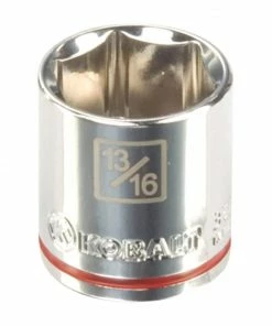 Kobalt Sockets & Socket Sets Metric 3/8-in Drive 6-point 13/16-in Shallow Socket