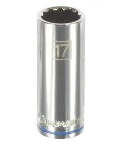 Kobalt Sockets & Socket Sets Metric 3/8-in Drive 12-point 17-mm Deep Socket