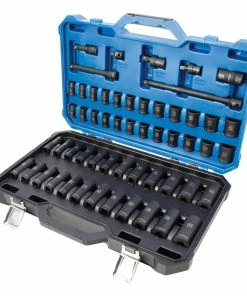 Kobalt Impact Sockets & Impact Socket Sets 55-Piece Standard (SAE) and Metric Combination 1/2-in Drive Set 6-Point Impact Socket Set -Cheap Kobalt Store 10019101 scaled