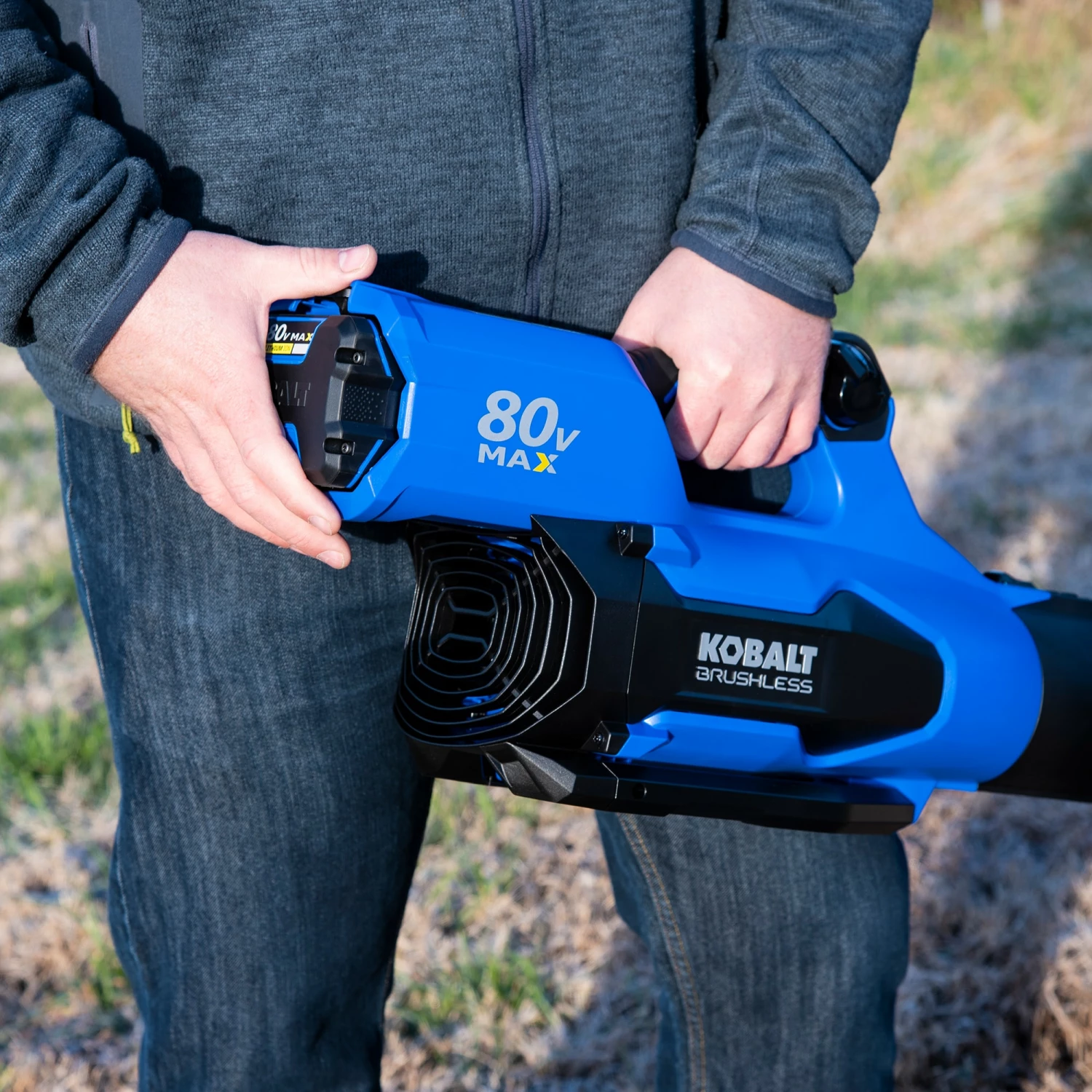 Kobalt Cordless Electric Leaf Blowers 80-volt Max 630-CFM Brushless Handheld Cordless Electric Leaf Blower (Tool Only) 9 Kobalt Cordless Electric Leaf Blowers 80-volt Max 630-CFM Brushless Handheld Cordless Electric Leaf Blower (Tool Only) - Image 9