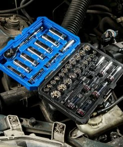 Kobalt Mechanics Tool Sets 40-Piece Standard (SAE) and Metric Combination Polished Chrome Mechanics Tool Set (3/8-in) -Cheap Kobalt Store 11255120 scaled