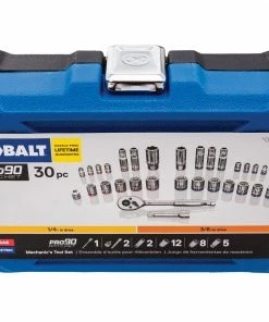 Kobalt Mechanics Tool Sets 30-Piece Standard (SAE) and Metric Combination Polished Chrome Mechanics Tool Set (3/8-in) 17 Kobalt Mechanics Tool Sets 30-Piece Standard (SAE) and Metric Combination Polished Chrome Mechanics Tool Set (3/8-in) -Cheap Kobalt Store 11294860 scaled