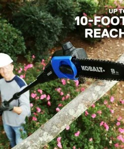 Kobalt Cordless Electric Pole Saws 40-Volt Max 8-in Cordless Electric Pole Saw (Battery & Charger Included) -Cheap Kobalt Store 12234439