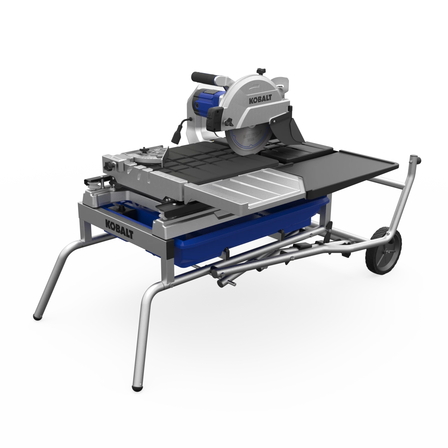 Kobalt Tile Saws 10-in 15-Amp Wet Sliding Table Tile Saw with Stand 4 Kobalt Tile Saws 10-in 15-Amp Wet Sliding Table Tile Saw with Stand - Image 4