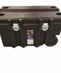 Kobalt Portable Tool Boxes 45-in Black Plastic Wheels Lockable Tool Box