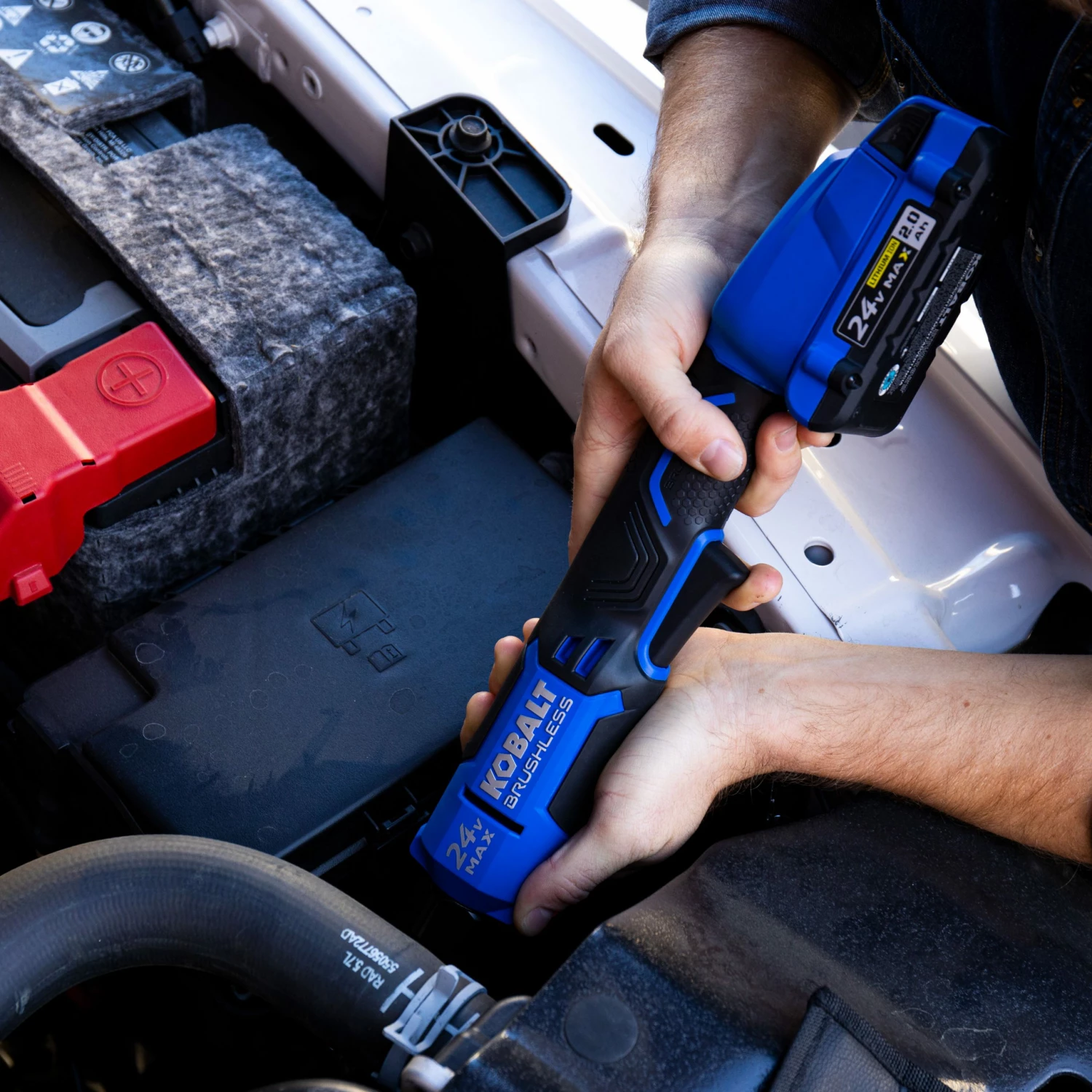 Kobalt Impact Wrenches 24-volt Max Variable Speed Brushless 3/8-in Drive Cordless Ratchet Wrench (Tool Only) 9 Kobalt Impact Wrenches 24-volt Max Variable Speed Brushless 3/8-in Drive Cordless Ratchet Wrench (Tool Only) - Image 9