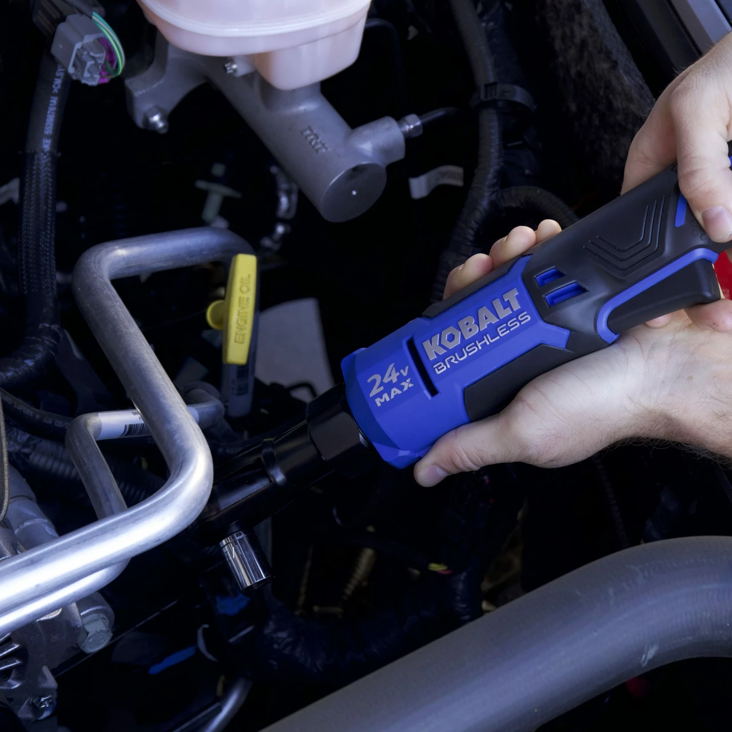 Kobalt Impact Wrenches 24-volt Max Variable Speed Brushless 3/8-in Drive Cordless Ratchet Wrench (Tool Only) 10 Kobalt Impact Wrenches 24-volt Max Variable Speed Brushless 3/8-in Drive Cordless Ratchet Wrench (Tool Only) - Image 10