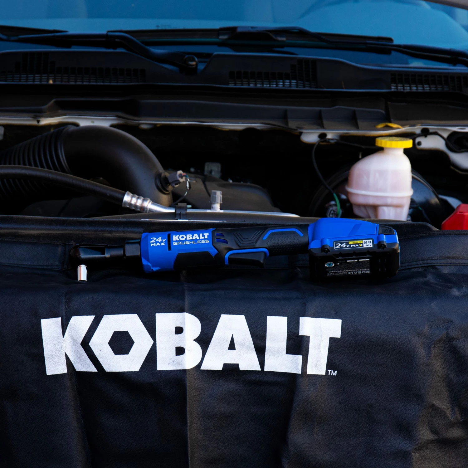 Kobalt Impact Wrenches 24-volt Max Variable Speed Brushless 3/8-in Drive Cordless Ratchet Wrench (Tool Only) 11 Kobalt Impact Wrenches 24-volt Max Variable Speed Brushless 3/8-in Drive Cordless Ratchet Wrench (Tool Only) - Image 11