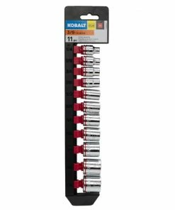 Kobalt Sockets & Socket Sets 11-Piece Standard (SAE) 3/8-in Drive 6-point Set Shallow Socket Set -Cheap Kobalt Store 15102572