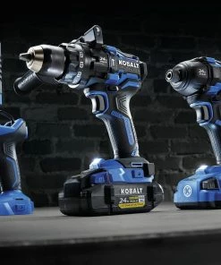 Kobalt Power Tool Combo Kits XTR 3-Tool 24-Volt Max Brushless Power Tool Combo Kit with Hard Case (2-Batteries Included and Charger Included) -Cheap Kobalt Store 15485393 scaled
