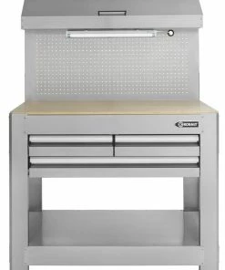 Kobalt Work Benches 45-in W x 36-in H 3-Drawer Wood Work Bench