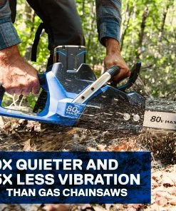 Kobalt Cordless Electric Chainsaws 80-Volt Max 18-in Brushless Cordless Electric Chainsaw 5 Ah (Battery & Charger Included) -Cheap Kobalt Store 15870084