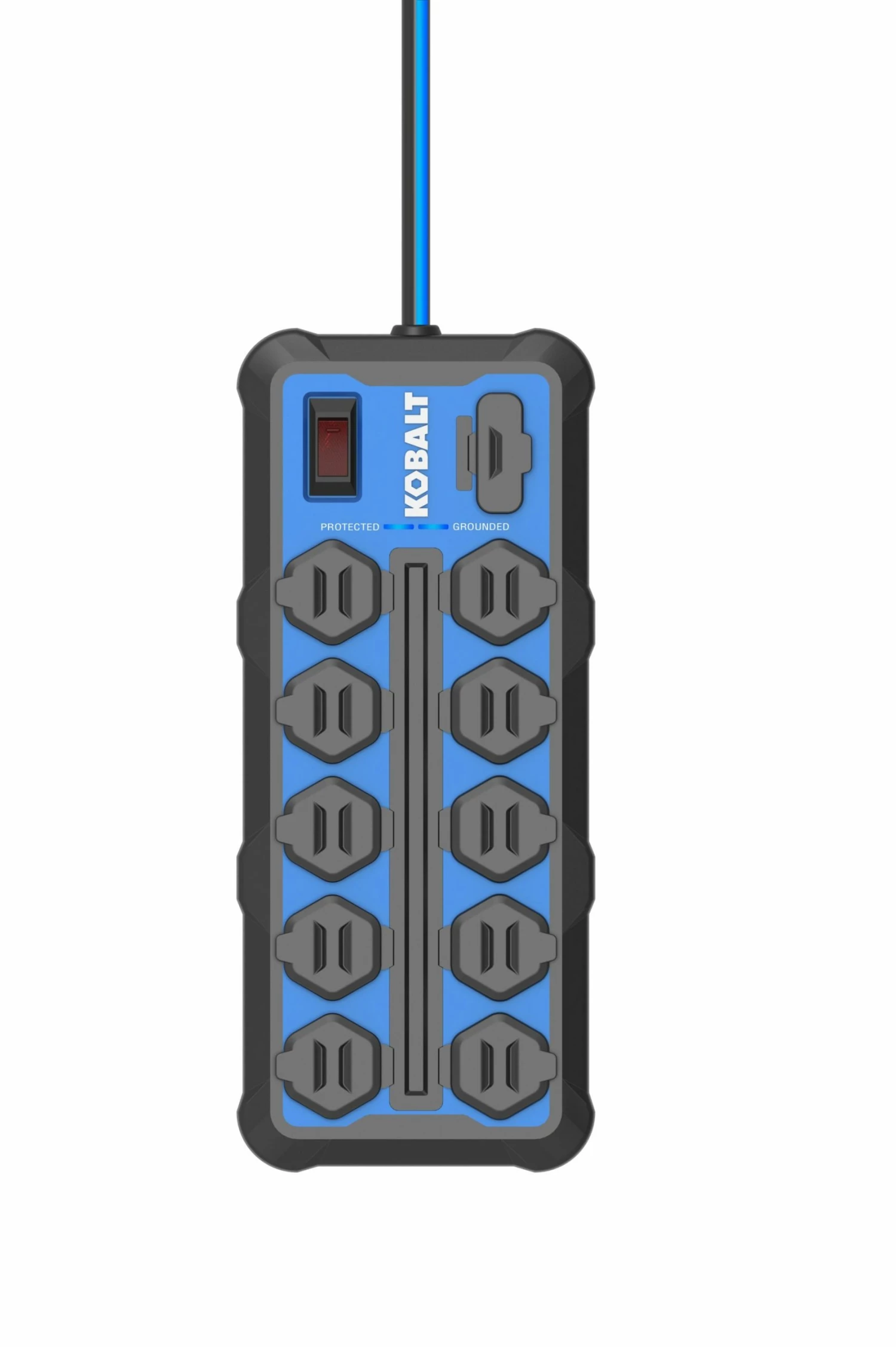 Kobalt Power Strips 10-Outlet 2-USB Ports Blue Power Strip 1 Kobalt Power Strips 10-Outlet 2-USB Ports Blue Power Strip