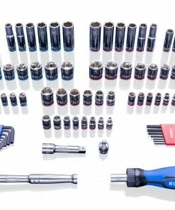 Kobalt Mechanics Tool Sets 118-Piece Standard (SAE) and Metric Combination Polished Chrome Mechanics Tool Set (3/8-in;) -Cheap Kobalt Store 16006939 scaled