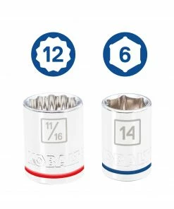 Kobalt Mechanics Tool Sets 118-Piece Standard (SAE) and Metric Combination Polished Chrome Mechanics Tool Set (3/8-in;) -Cheap Kobalt Store 16006944