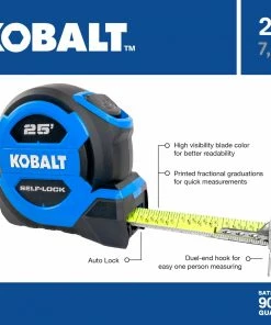 Kobalt Tape measures 25-ft Auto Lock Tape Measure -Cheap Kobalt Store 16463822