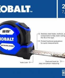 Kobalt Tape measures 25-ft Auto Lock Tape Measure -Cheap Kobalt Store 16732140