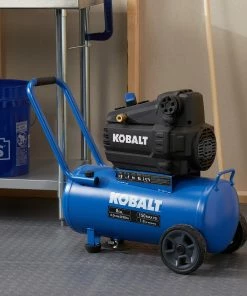 Kobalt Air Compressors 8-Gallon Single Stage Portable Electric Horizontal Air Compressor -Cheap Kobalt Store 16738891