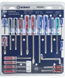 Kobalt Screwdrivers 20-Piece Acetate Handle Set Screwdriver Set 23 Kobalt Screwdrivers 20-Piece Acetate Handle Set Screwdriver Set -Cheap Kobalt Store 16988782