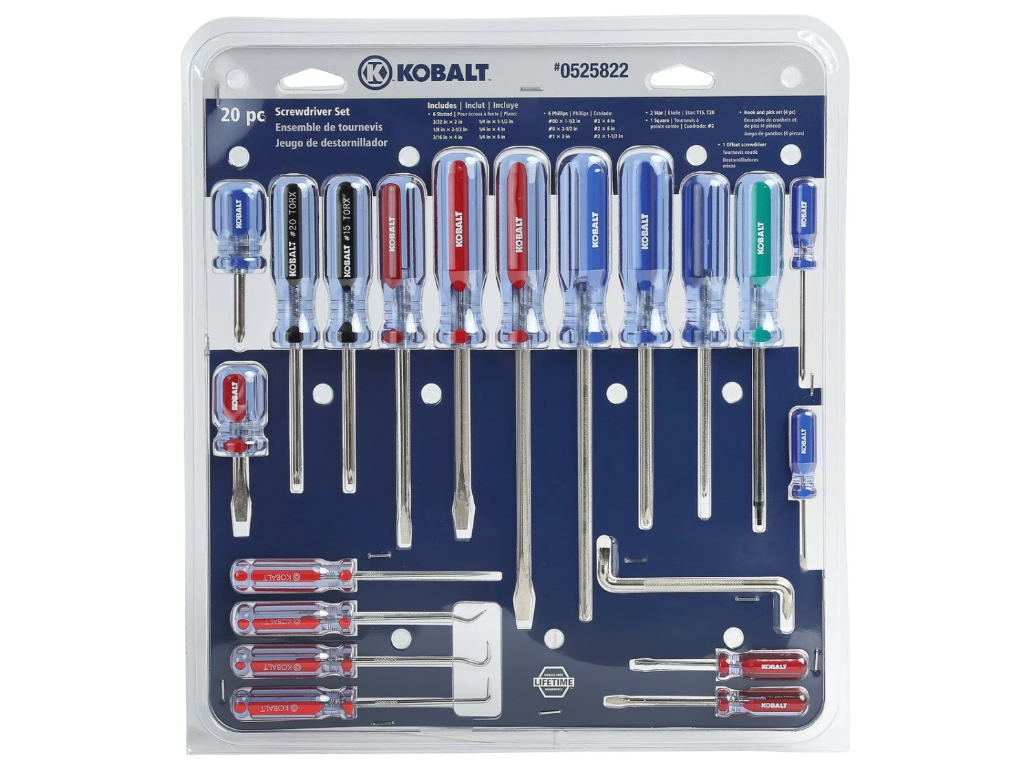 Kobalt Screwdrivers 20-Piece Acetate Handle Set Screwdriver Set 12 Kobalt Screwdrivers 20-Piece Acetate Handle Set Screwdriver Set - Image 12