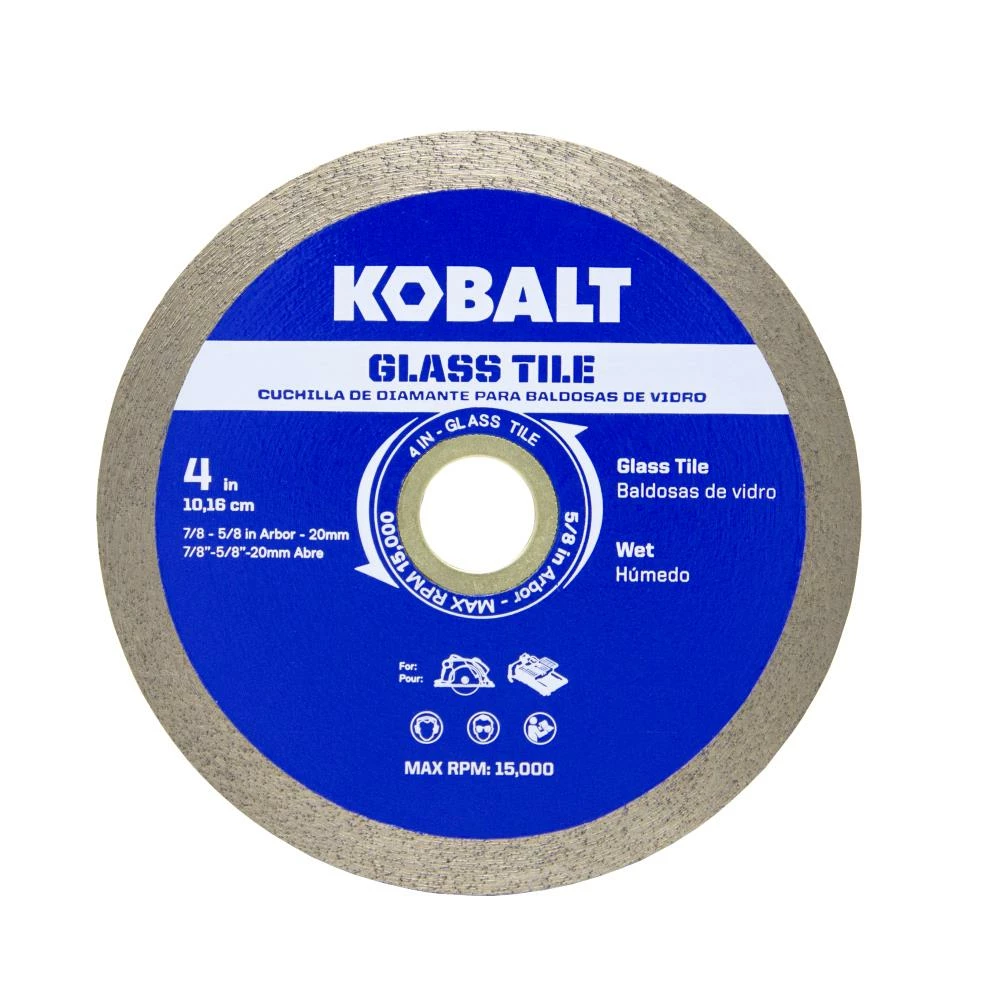 Kobalt Diamond Saw Blades 4-in Glass Tile Diamond Blade 1 Kobalt Diamond Saw Blades 4-in Glass Tile Diamond Blade