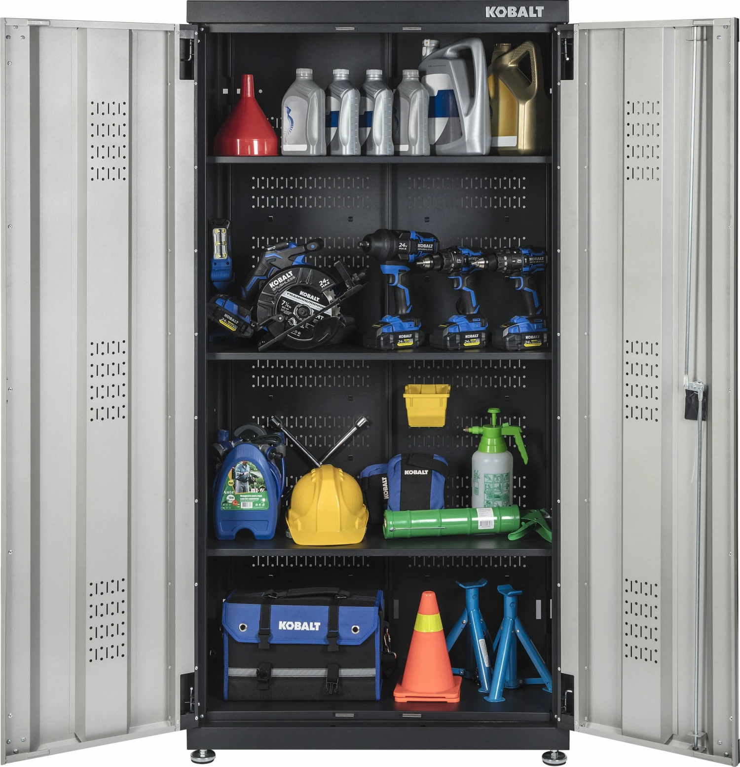 Kobalt Garage Cabinets 36-in W x 72-in H x 18.5-in D Steel Freestanding Garage Cabinet 2 Kobalt Garage Cabinets 36-in W x 72-in H x 18.5-in D Steel Freestanding Garage Cabinet - Image 2