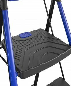Kobalt Step Stools 3-Step 300-lb Capacity Black Steel Foldable Step Stool -Cheap Kobalt Store 17788342