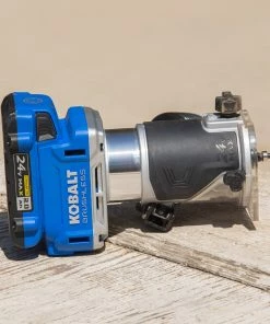 Kobalt Routers 24V MAX 1/4-in-Amp Variable Speed Brushless Trim Cordless Router (Tool Only) -Cheap Kobalt Store 17869099